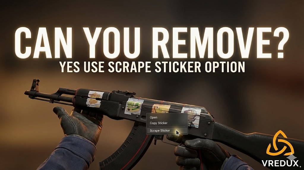 Can you remove stickers in CS2 (CS:GO): how to scrape skin | VREDUX.COM