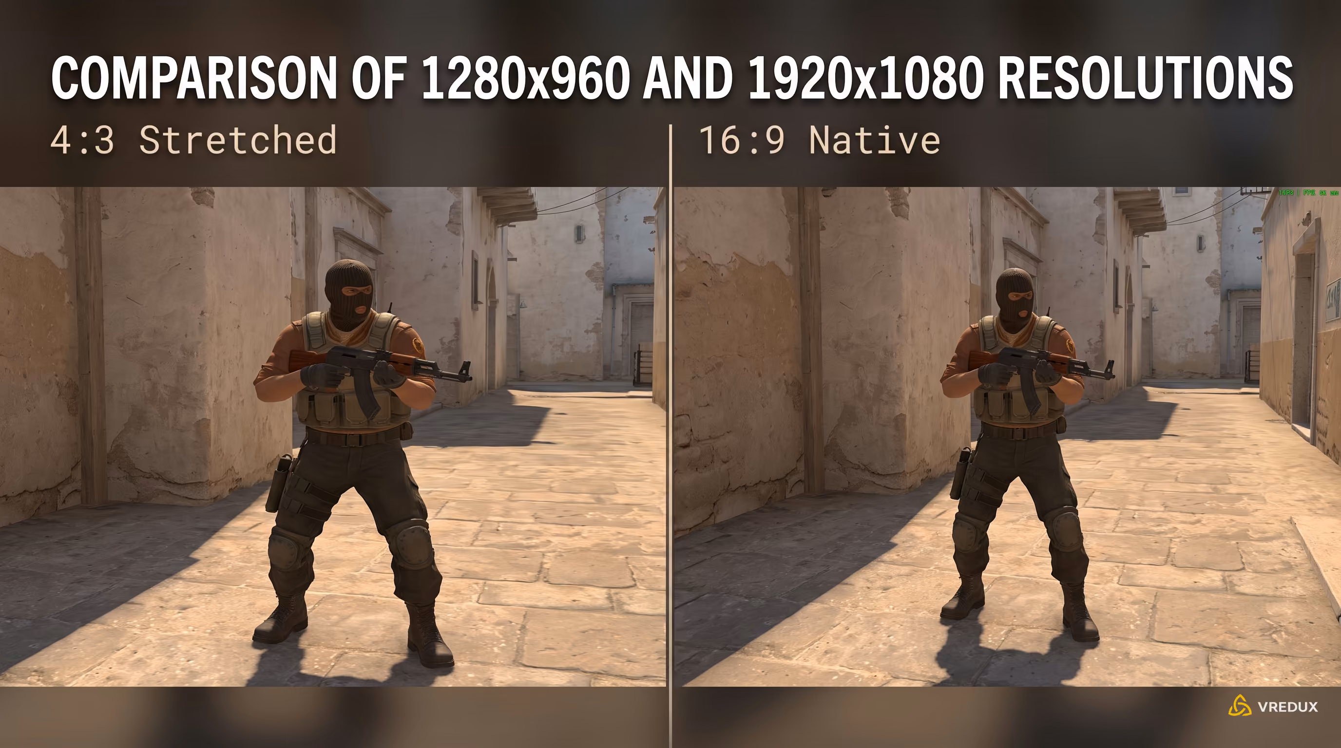 Comparison of 1280x960 and 1920x1080 resolutions in CS2