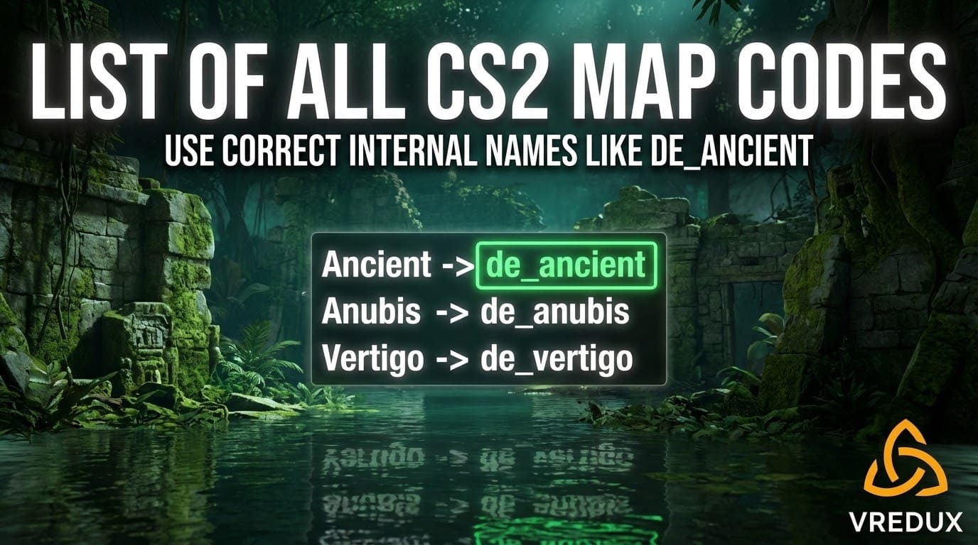 CS2 change map command: how to switch the map in CS GO 2 | VREDUX.COM