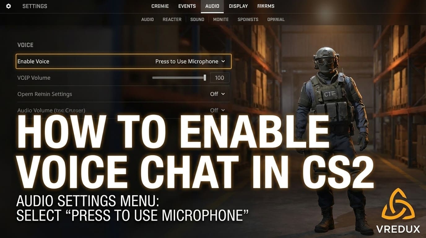 Command to hear comms in CS2 (CS:GO): voice enable, chat volume scale ...