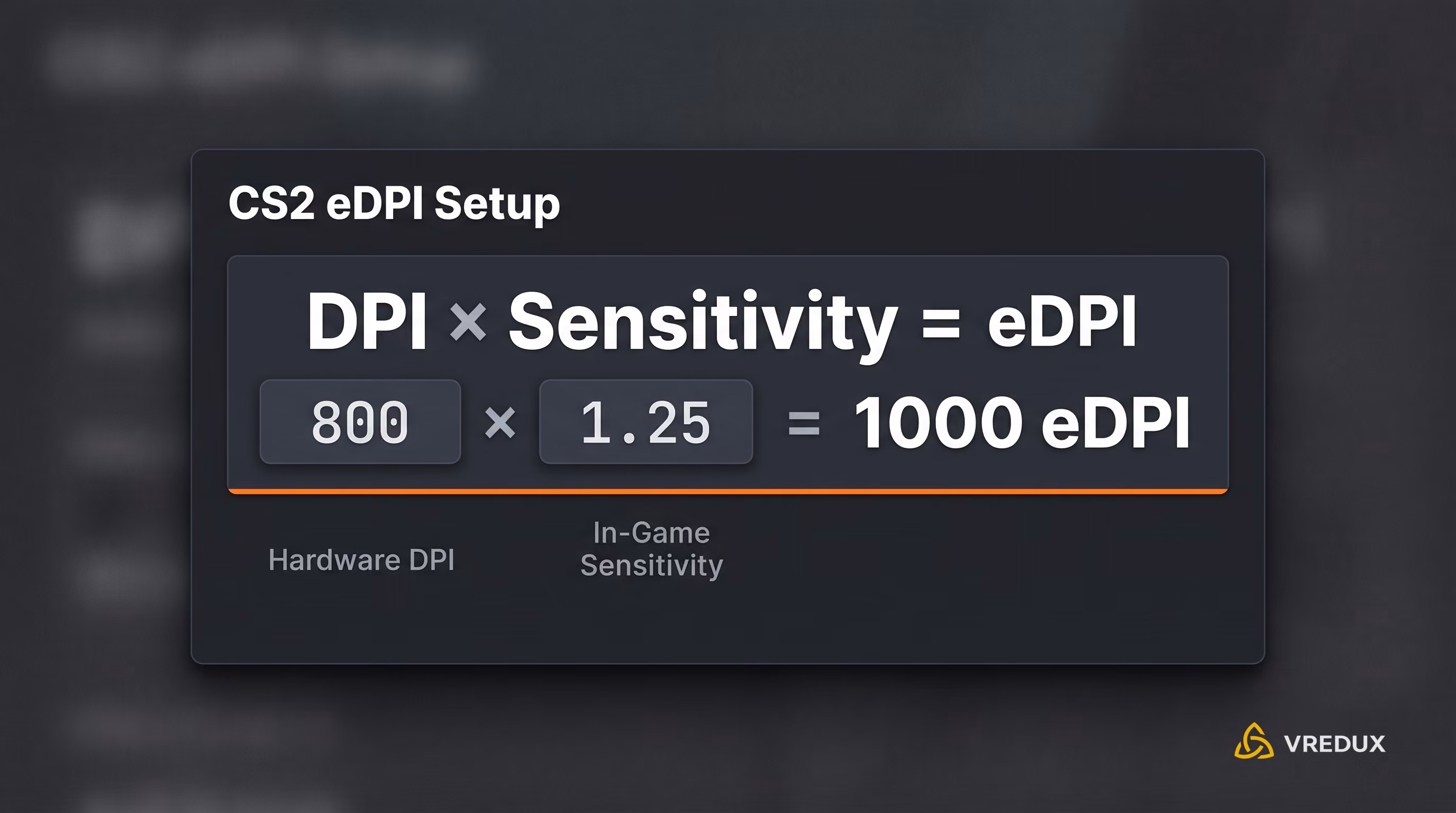 CS2 mouse sensitivity settings and eDPI formula