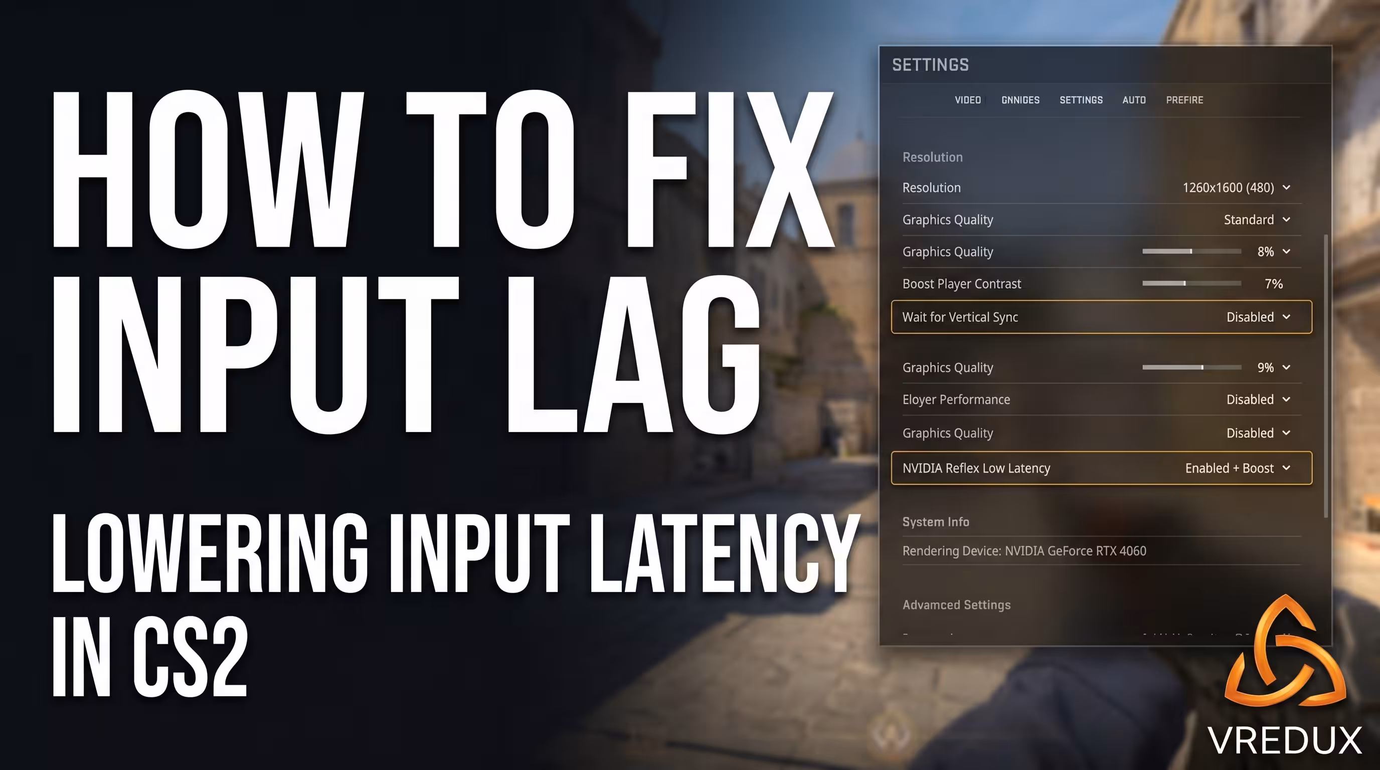 NVIDIA Reflex settings to reduce input lag in CS2