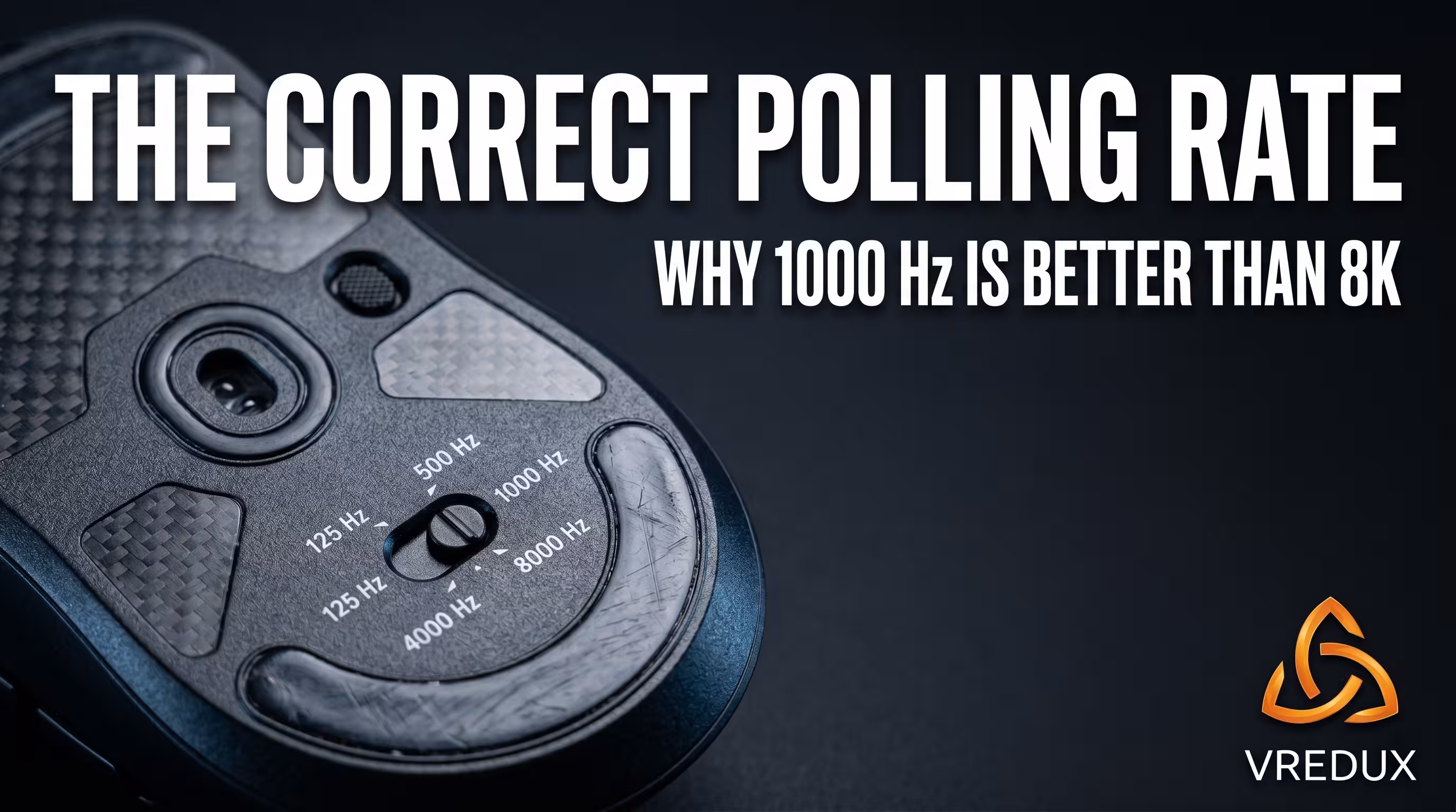 Setting mouse polling rate to 1000 Hz to reduce input lag in CS2