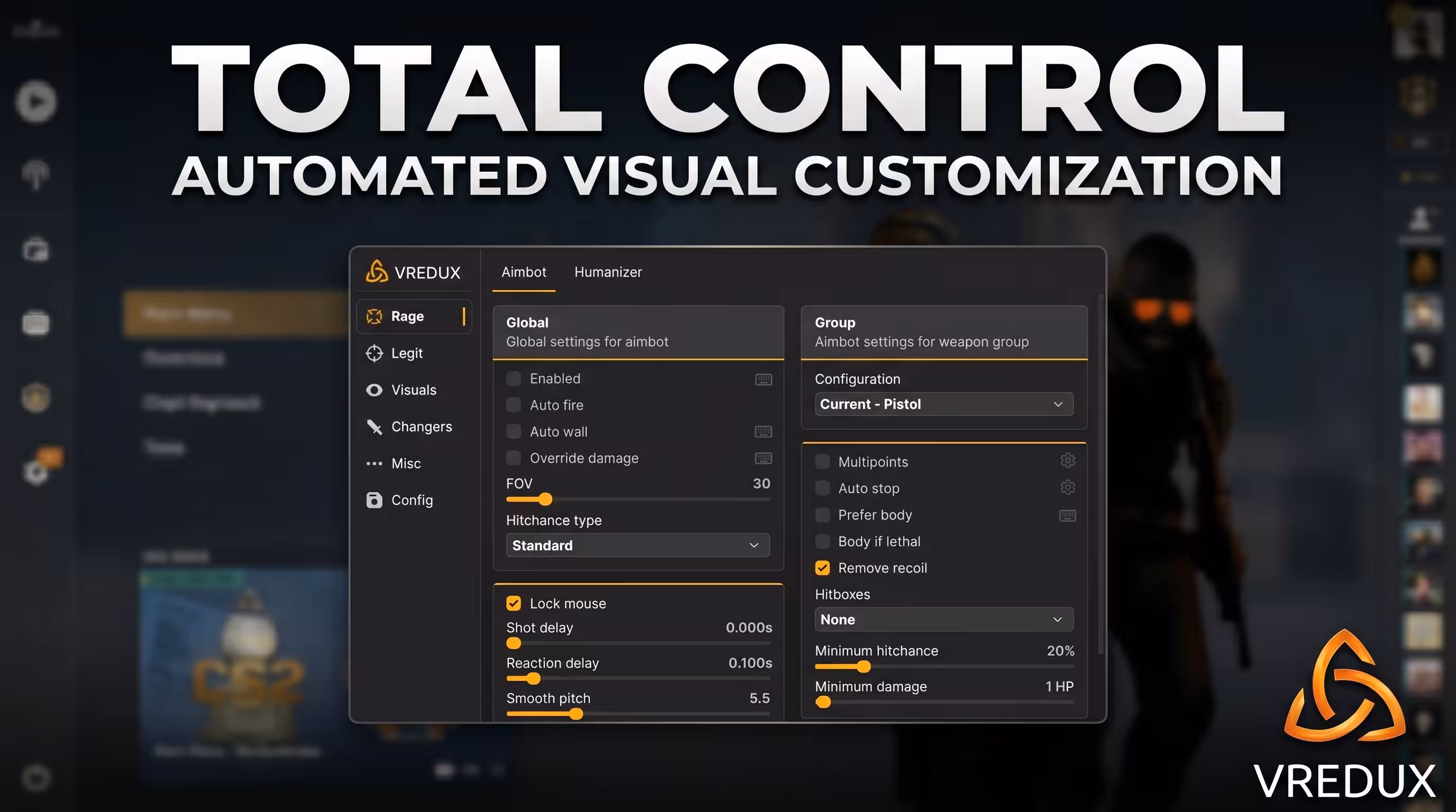 remove text in the bottom left corner in cs2