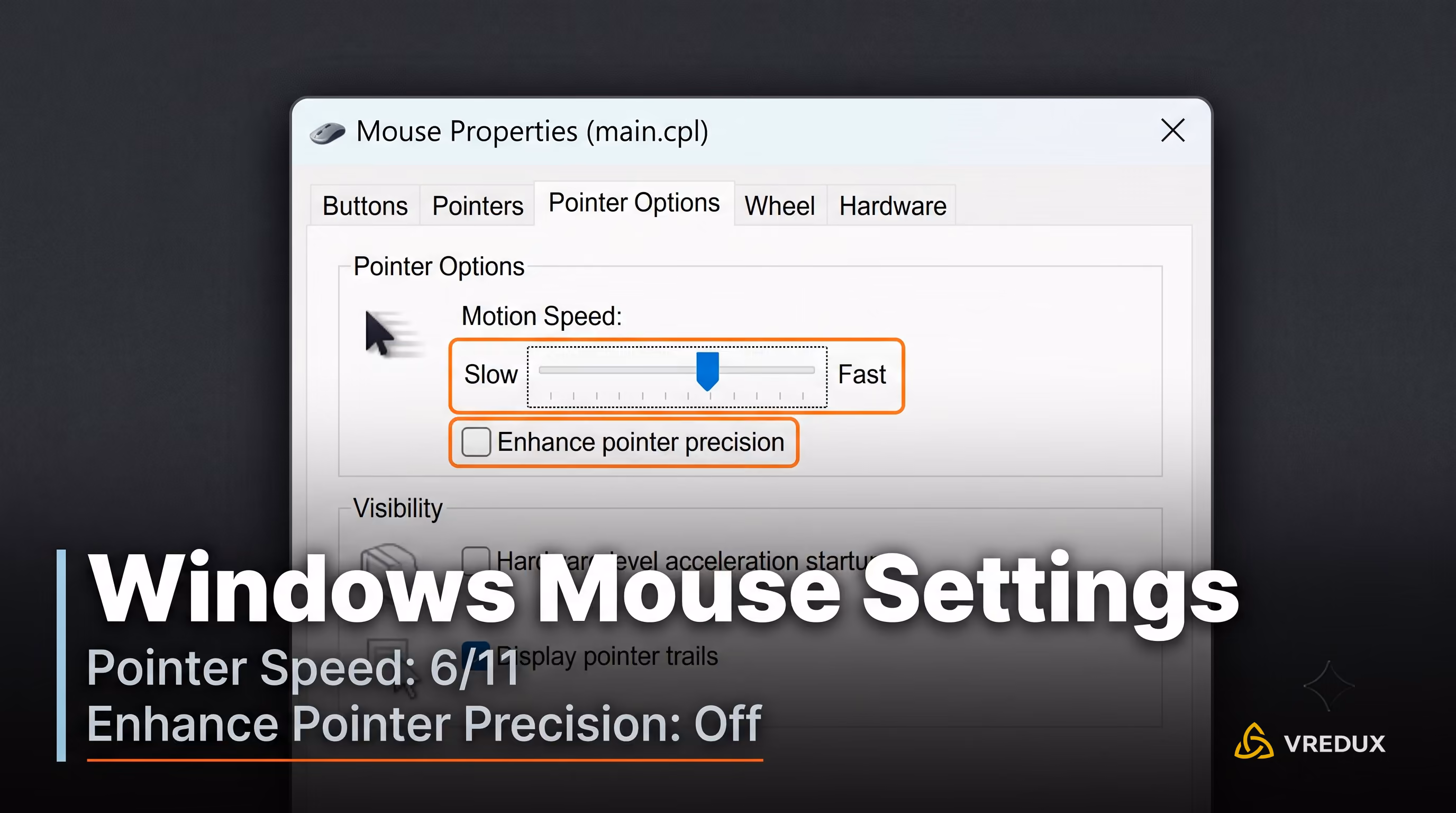 CS2 Windows 11 mouse settings disabling pointer precision acceleration